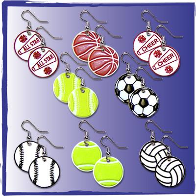 Sports PVC Earrings