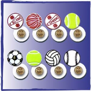 Sports Lapel Pins made of PVC