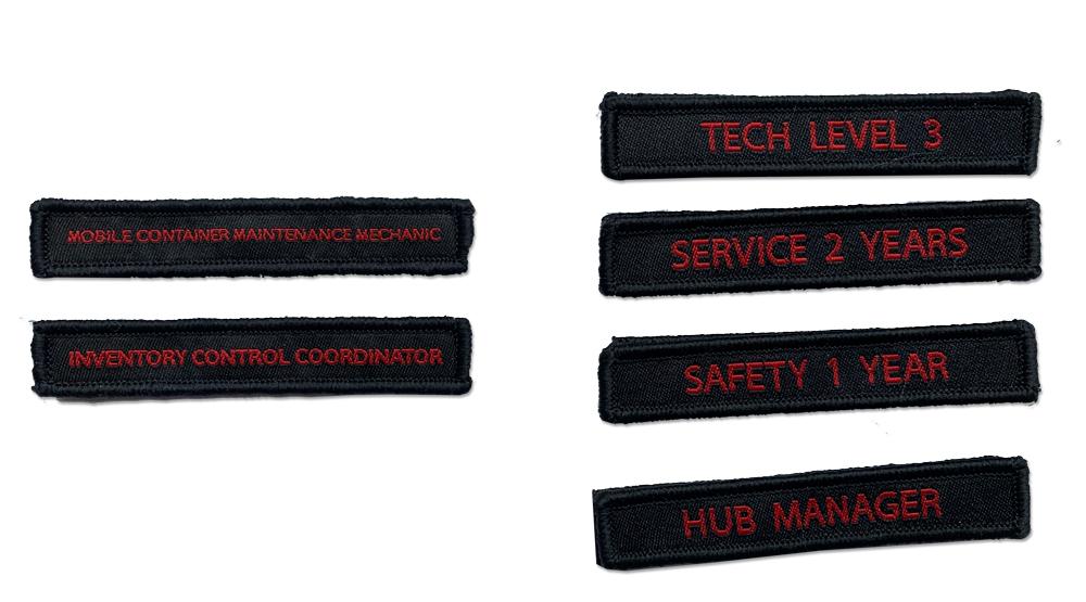 Variable Sequential Data Labels and Patches USA
