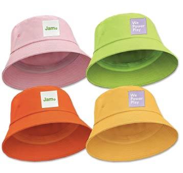 Sew on pvc labels for caps - Cap labels with 2d pvc - Bucket caps with sewn pvc patch