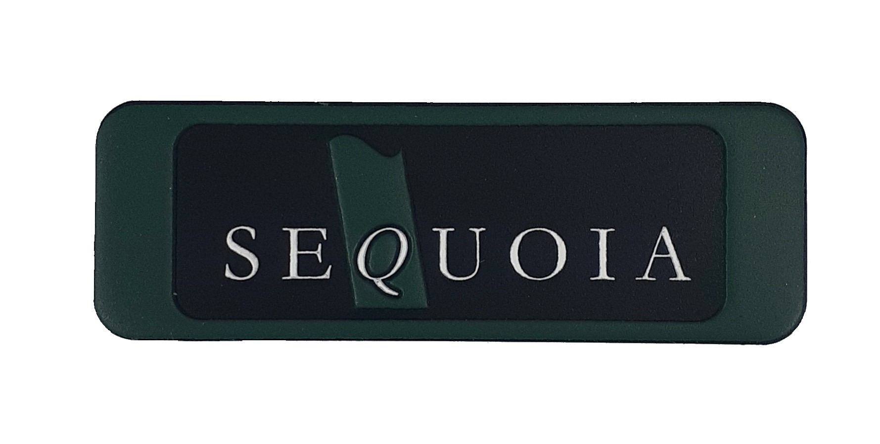 Sequoia. Promo Products. 2d pvc labels usa. Custom Sequoia pvc label. Patches and Labels. Sequoia custom sew on label.