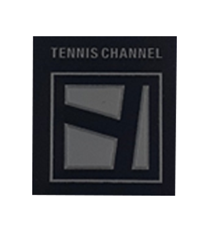 Tennis Channel. USA pvc labels. Custom sew on Tennis Channel patch. Patches and Labels. USA pvc labels. Sew on pvc label for bags.