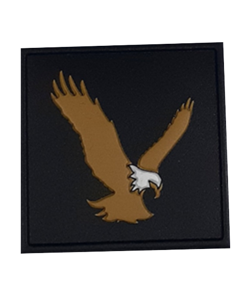 EAGLE PVC PATCH. PROMO PRODUCTS . 2D PVC LABELS USA. CUSTOM 2D PVC LABELS. PROMO PRODUCTS. 2D USA LABELS. SEW ON PVC LABEL FOR HOODIES.