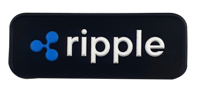 RIPPLE PVC LABEL. PROMOPRODUCTS. 2D PVC LABELS. SEW ON RIPPLE 2D PATCH. PATCHES AND LABELS. USA PVC LABELS. CUSTOM SEW ON CAP PVC PATCH.