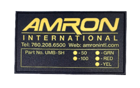 Custom Amron machinery label