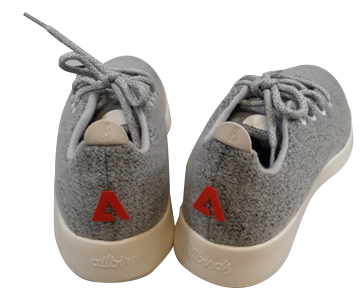Adobe heat seal label for AllBird shoes